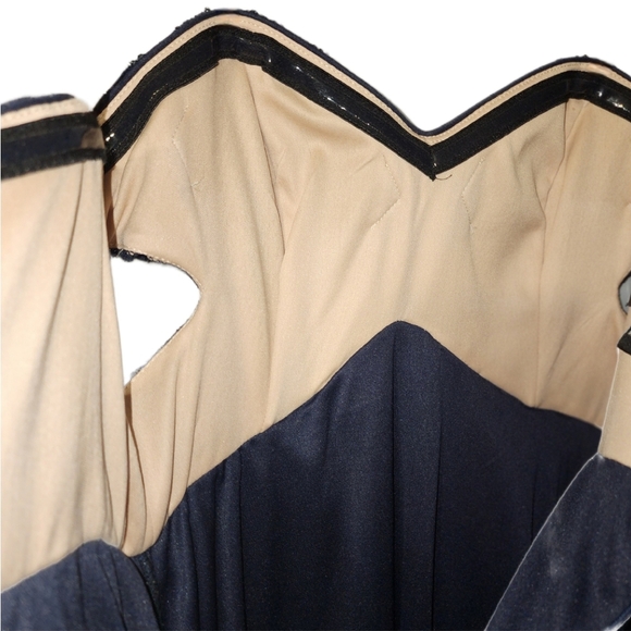 Strapless Navy Cocktail Dress by     Blondie Nites by Stacy Sklar Size 5 NWOT - Picture 11 of 11